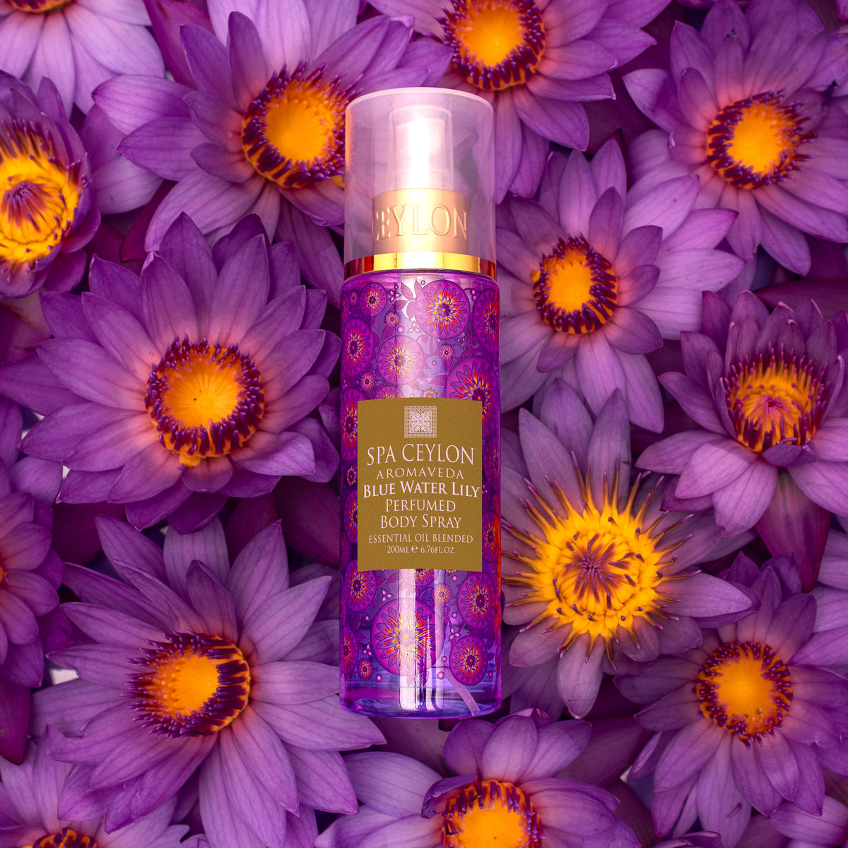 Blue Water Lily Body Spray 200ml Siyath The Luxury Ayurveda